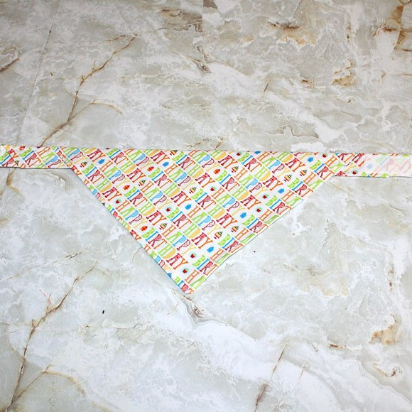 Hand Crafted Cat Hand Crafted Happy Birthday Cat Bandana Velcro